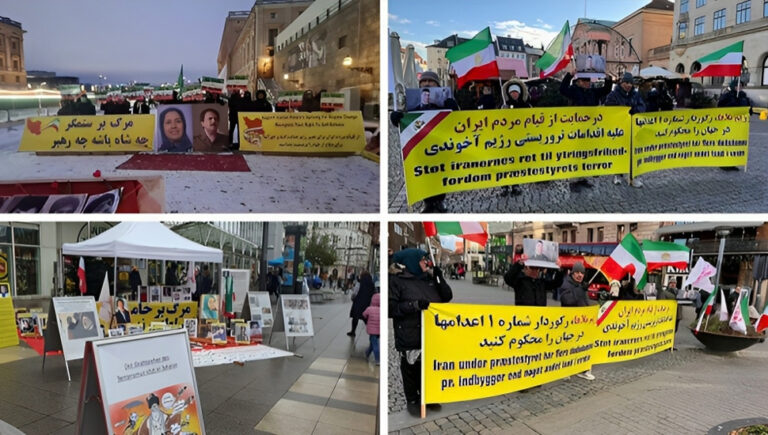 وقفات الإيرانيين في كوبنهاغن وستوكهولم وهايدلبرغ