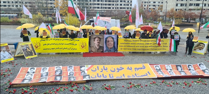 ستوكهولم وكولونيا ولوسيرن بسويسرا - وقفات ينظمها أنصار منظمة مجاهدي خلق الإيرانية