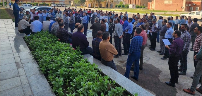 احتجاجات في إيران- احتجاج الطاقم الطبي في أورميه، والناجحين في امتحان التدريب والعاملين الرسميين لشركة آغاجاري لاستثمار النفط والغاز