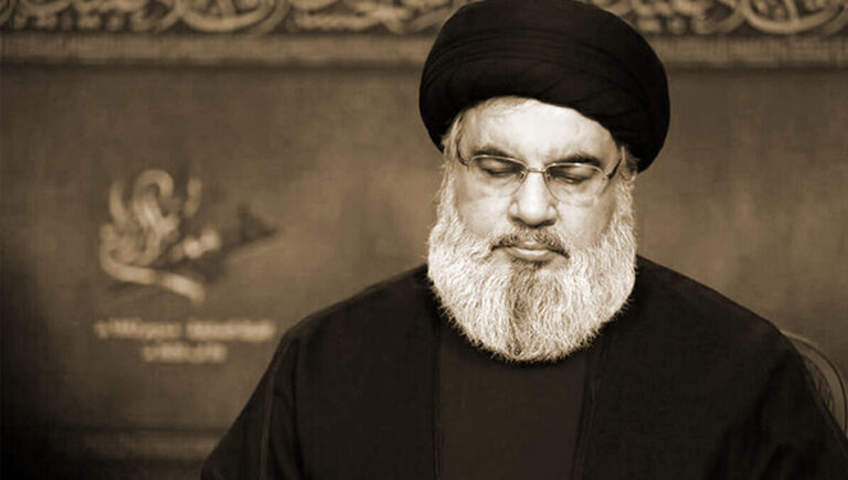 محاولة عبثية لحسن نصر الله، زعيم حزب الشيطان، لافلات خامنئي من عواقب إثارته للحرب