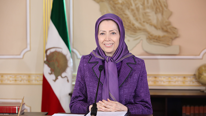 مریم رجوی أتمنى أن يكون العام الجديدعام السلام في المنطقة والعالم من خلال الإطاحة بالفاشية الدينية الحاكمة في إيران