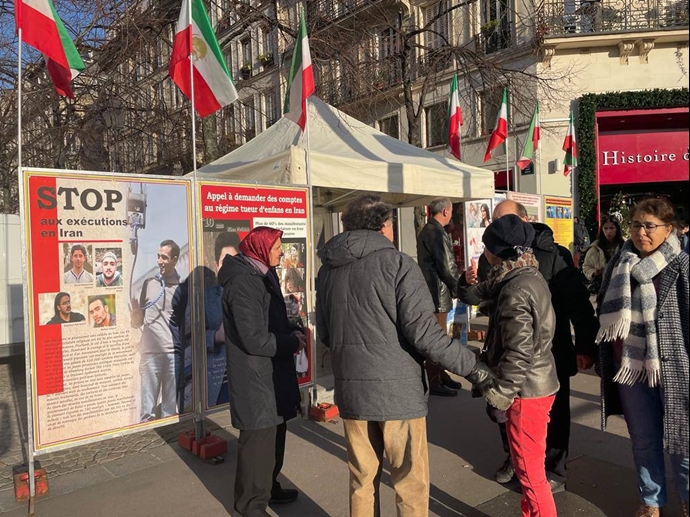 باريس وميونيخ - معرض صور لشهداء الانتفاضة الإيرانية والتضامن معها