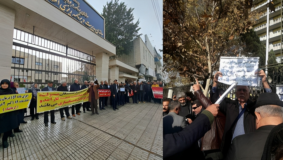 تجمعات احتجاجية لمتقاعدي الصلب في طهران وأصفهان ومتقاعدي الضمان الاجتماعي في كرمانشاه وشوش