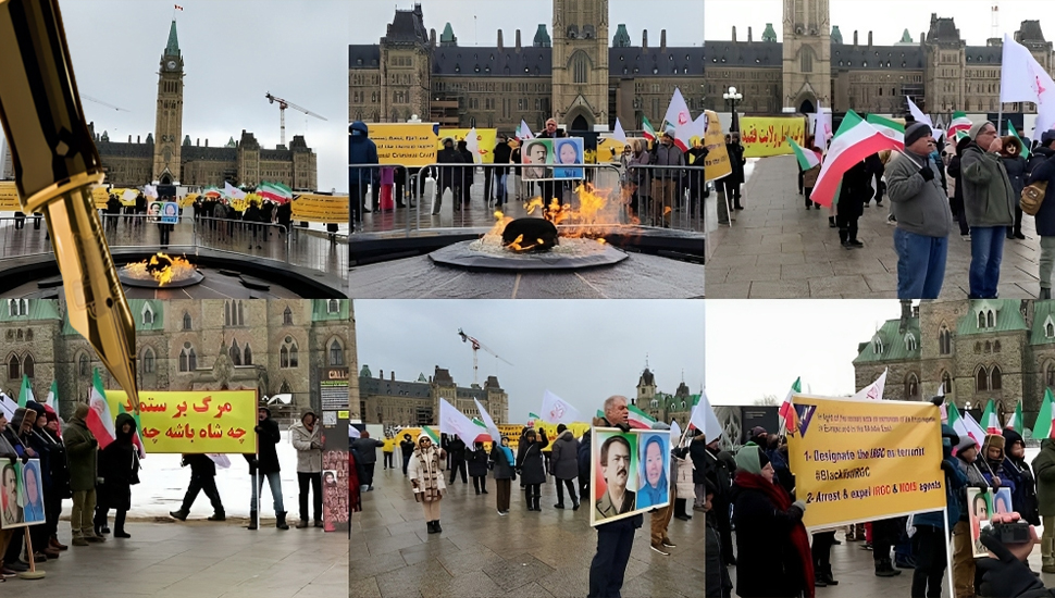 أوتاوا، كندا - معرض صور لشهداء تضامنا مع انتفاضة الشعب الإيراني