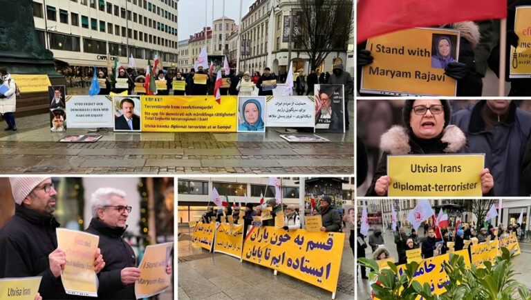غوتنبرغ، السويد – وقفة للإيرانيين تضامنا مع الانتفاضة الوطنية في إيران