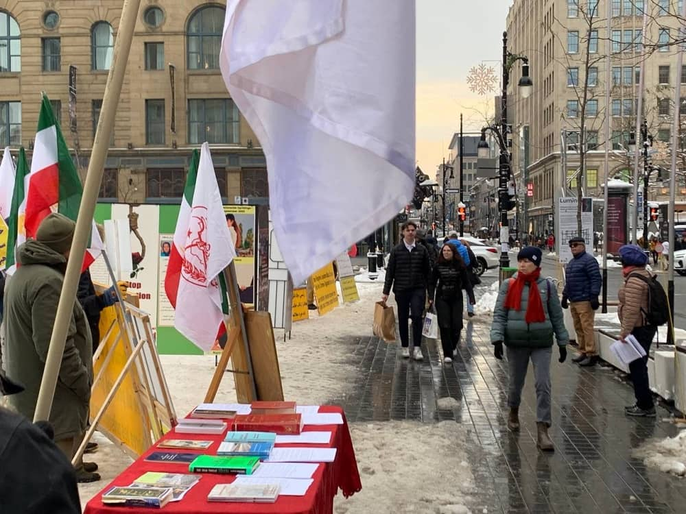 مونتريال، كندا - إيرانيون ينددون بمشاركة رئيسي المنتدى العالمي للاجئين في جنيف