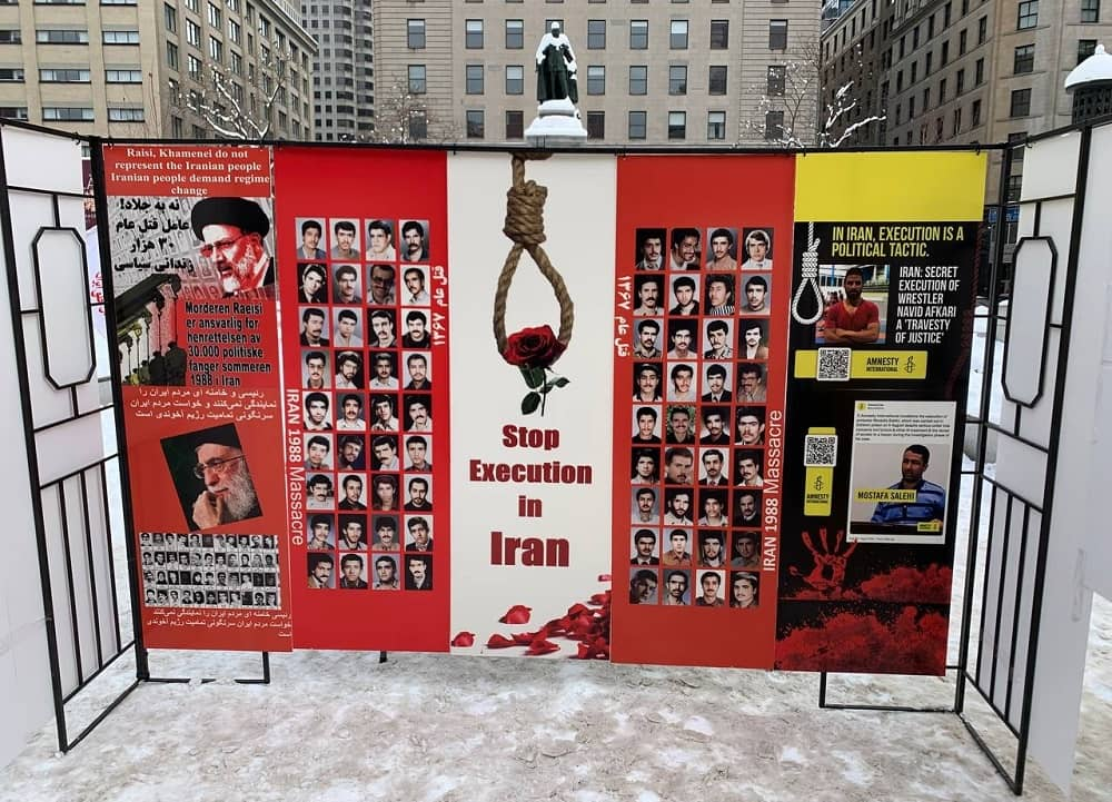 مونتريال، كندا - إيرانيون ينددون بمشاركة رئيسي المنتدى العالمي للاجئين في جنيف