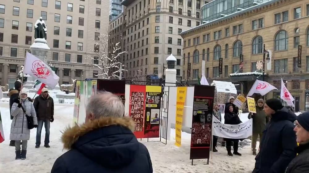 مونتريال، كندا - إيرانيون ينددون بمشاركة رئيسي المنتدى العالمي للاجئين في جنيف