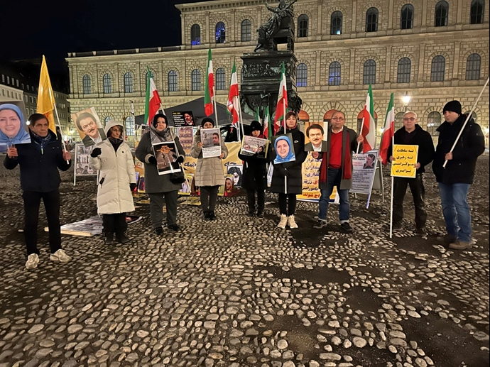 ميونخ - تظاهرة للجالية الإيرانية تنديدًا بزيارة رئيسي لجنيف