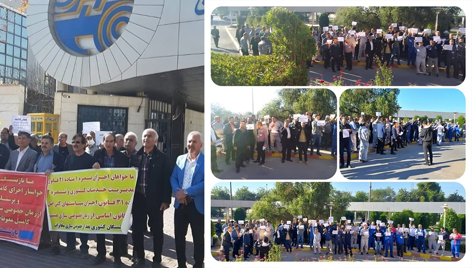 تواصل الاحتجاجات في إيران من عمال المناجم إلى عمال البتروكيماويات ومتقاعدو الاتصالات