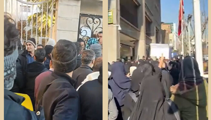 الاحتجاجات في إيران - تجمع احتجاجي للمدرسين والخبازين في طهران