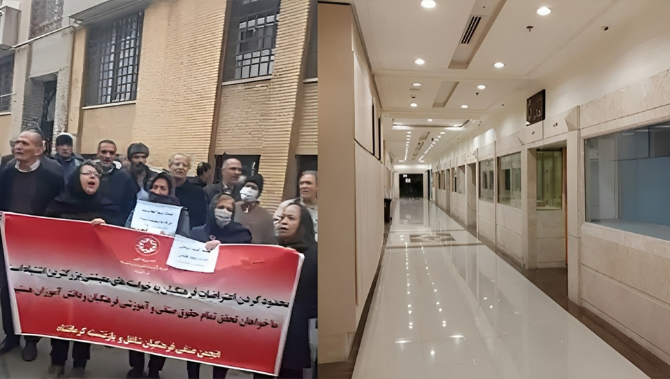 تجمعات احتجاجية للمتقاعدين واستمرار إضراب محلات بيع الذهب في المدن الإيرانية