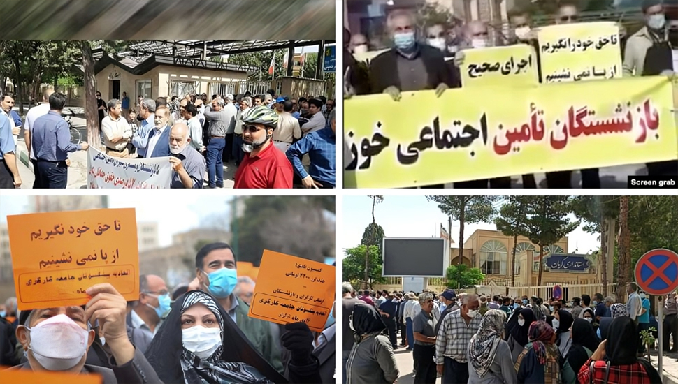 تقرير عن الاحتجاجات الشعبية في إيران الأسبوع الماضي