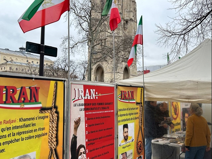 تقرير مصور – طاولة الكتب ومعرض لصور الشهداء – باريس وهايدلبرغ