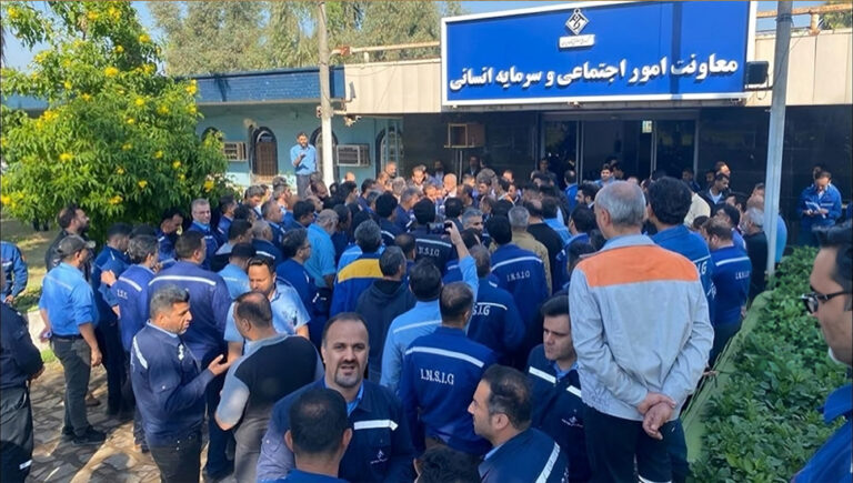 إضراب واحتجاج عمال الصلب في الأهواز