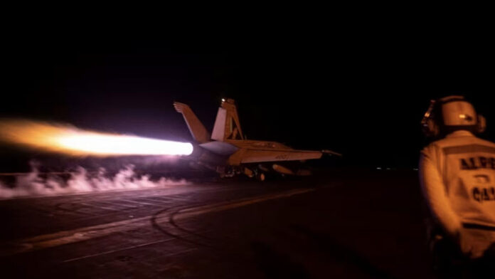 غارات جوية ضد أهداف عسكرية حوثية تابعة لإيران في اليمن