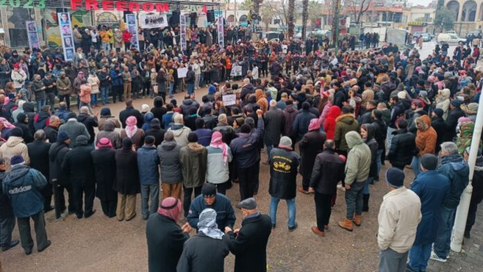 متظاهرو السويداء مستمرون بحراكهم الثوري  الشعب يريد إسقاط النظام