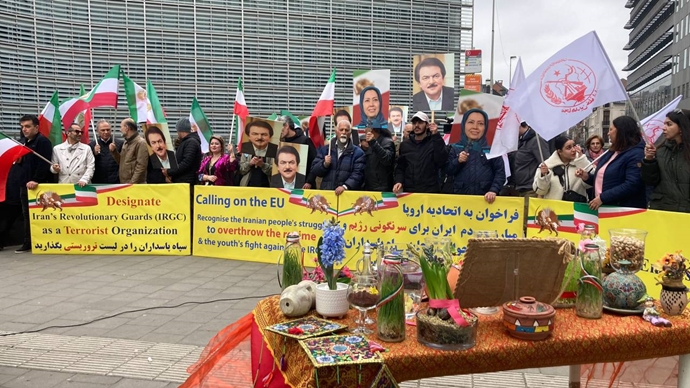 بروكسل - الإيرانيون يدعون اجتماع الاتحاد الأوروبي إلى فرض عقوبات شاملة على نظام الملالي