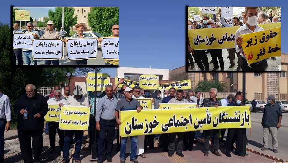 تقريرعن الاحتجاجات الاجتماعية في الاسبوع الماضي بإيران