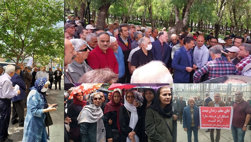 العمال والمتقاعدون في إيران يحتفلون بيوم العمال العالمي بوقفات احتجاجية