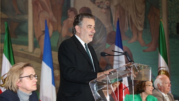 العمدة جان فرانسوا لوغاره النظام الإيراني هو نظام إرهابي ويتزايد ارهابه يوم بعد يوم