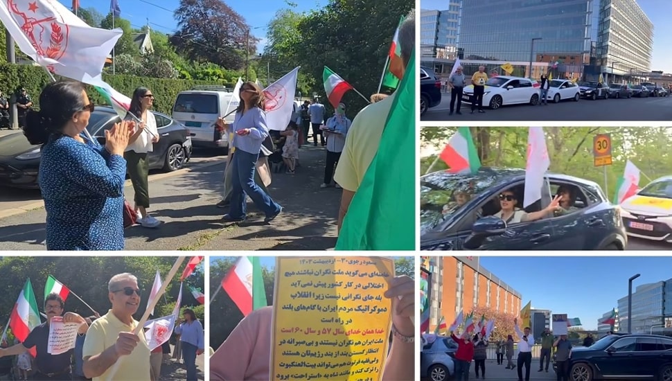 النرويج والسويد - احتفال الإيرانيين بمناسبة هلاك إبراهيم رئيسي