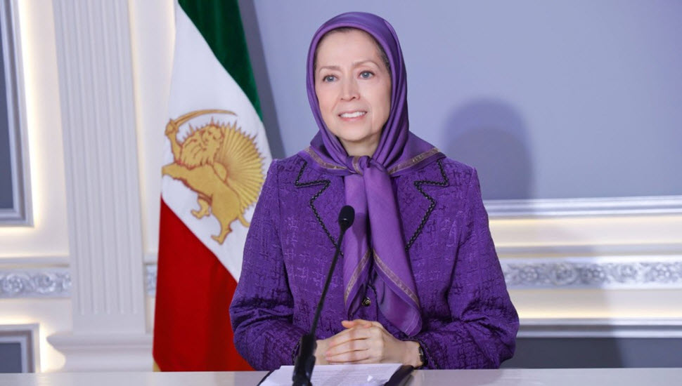 رسالة مريم رجوي إلى مؤتمر في البرلمان البريطاني سياسة منح الامتيازات لنظام الملالي تجلب الحرب