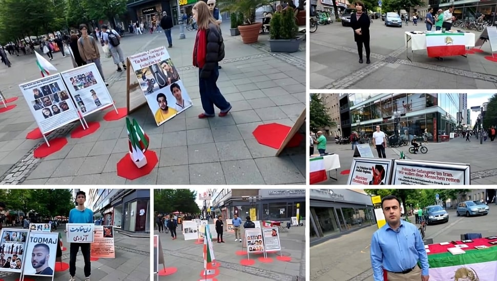 برلين - معرض الشهداء وطاولة الكتب تضامنًا مع الانتفاضة الشاملة في إيران