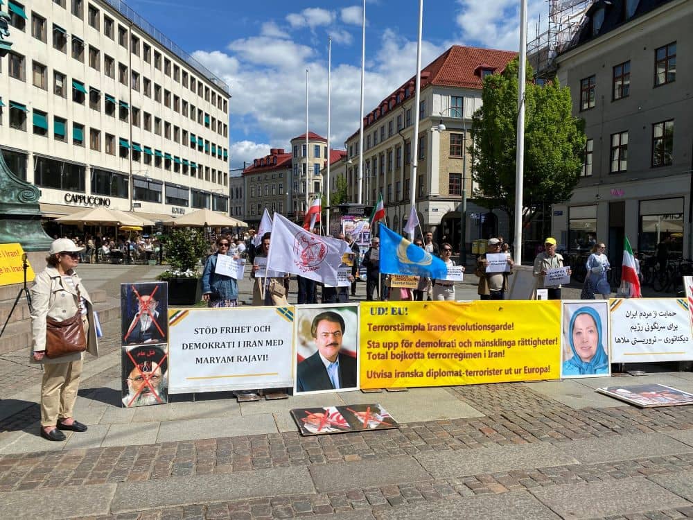 تقرير مصور احتجاجات إيرانيين في غوتنبرغ وستوكهولم والسويد وباريس وألمانيا تضامنا مع الانتفاضة الوطنية في إيران