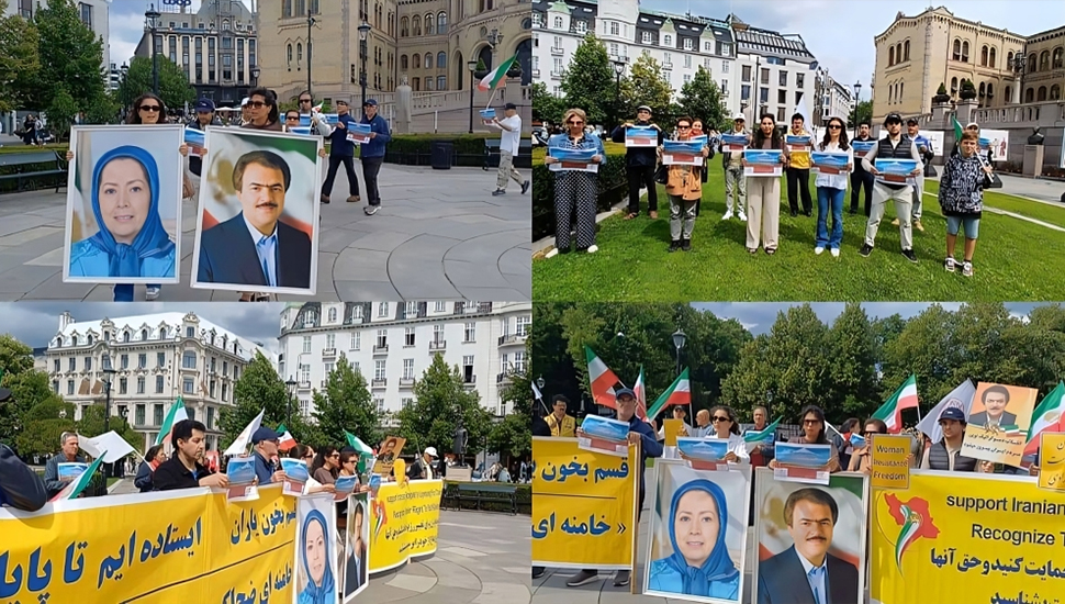 تقرير مصور – مظاهرة الإيرانيين في أوسلو دعما للتجمع الكبير للإيرانيين في برلين