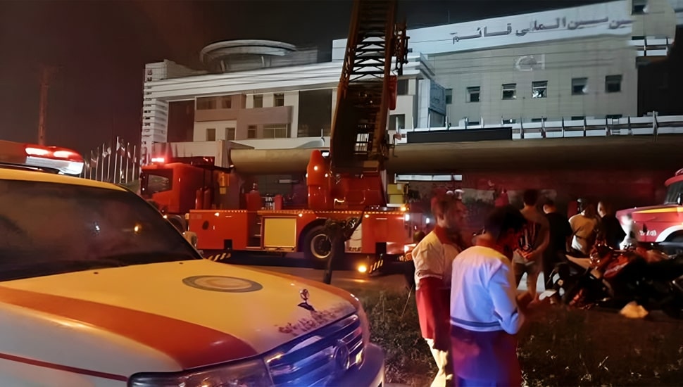 حريق في مستشفى قائم في مدينة رشت ووفاة 9 من المواطنين