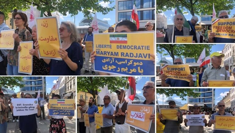 غوتنبرغ، السويد – وقفة للإيرانيين تضامنا مع الانتفاضة الوطنية في إيران  
