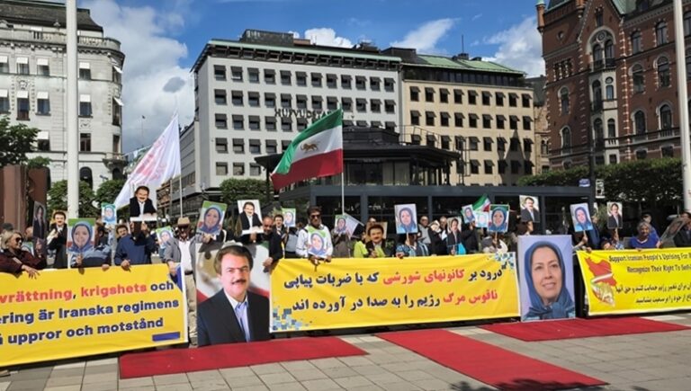 ستوكهولم وبرلين وباريس وهايدلبرغ ولوكسمبورغ – مظاهرات وطاولة كتب ومعرض لصور الشهداء تضامنا مع الانتفاضة الوطنية في إيران
