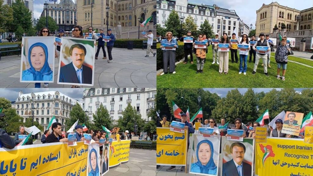 تقرير مصور – مظاهرة الإيرانيين في أوسلو دعما للتجمع الكبير للإيرانيين في برلين