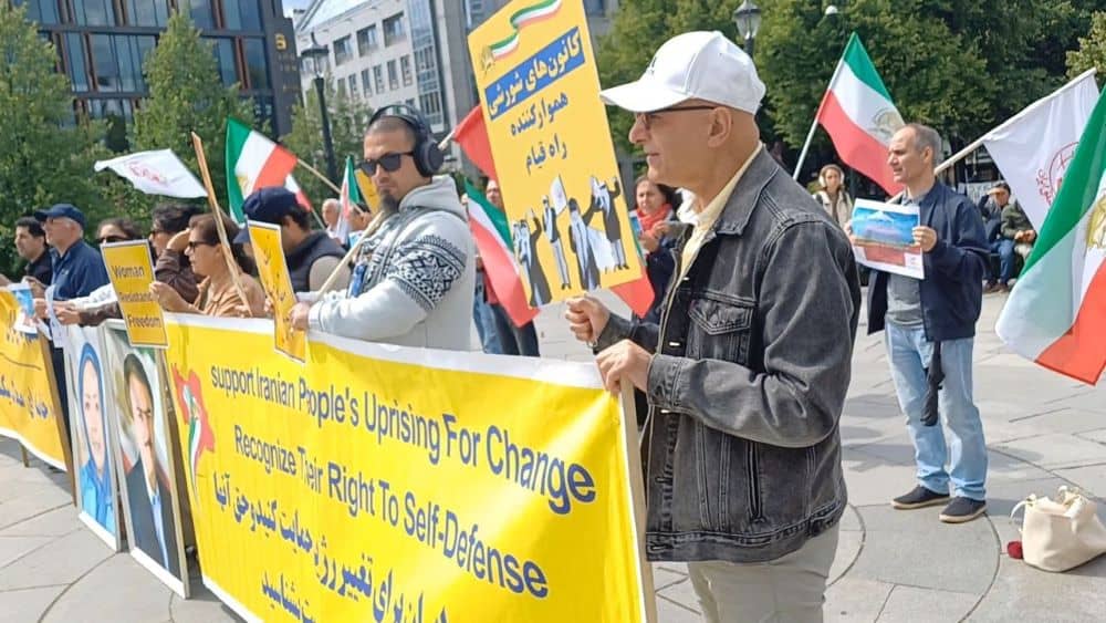 تقرير مصور – مظاهرة الإيرانيين في أوسلو دعما للتجمع الكبير للإيرانيين في برلين