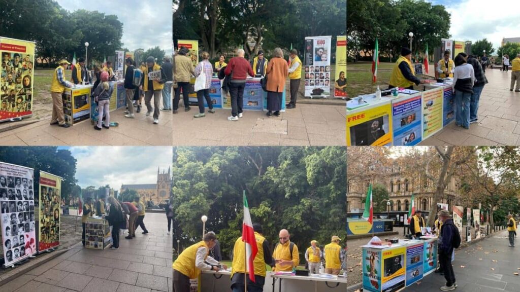 سيدني، أستراليا - طاولة كتب ومعرض لصور شهداء الانتفاضة