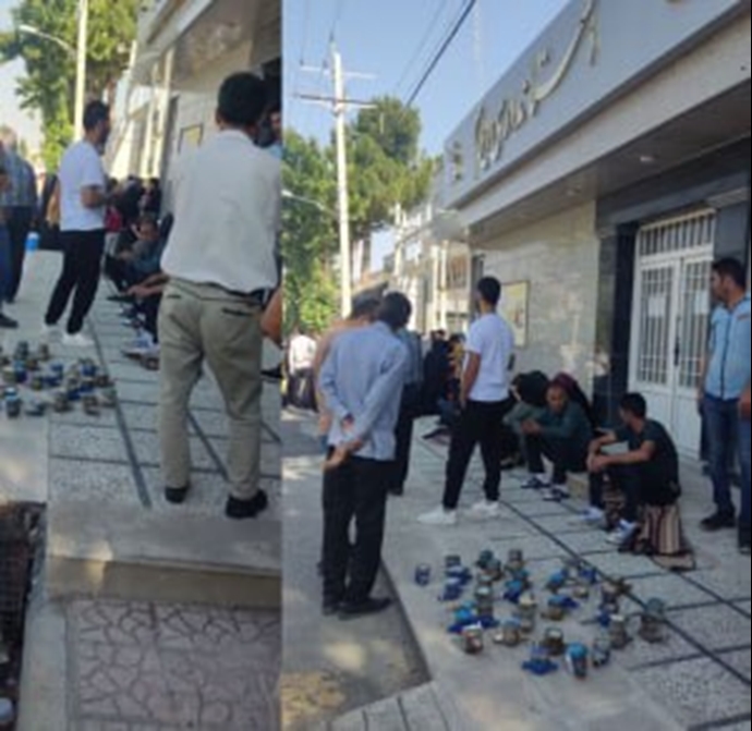 اليوم الثامن من إضراب أكثر من 20 ألف عامل في صناعات النفط والغاز في إيران + احتجاج موظفو مصفاة آبادان