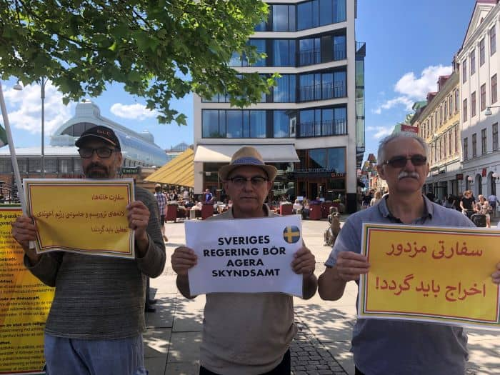 غوتنبرغ، السويد – وقفة للإيرانيين تضامنا مع الانتفاضة الوطنية في إيران