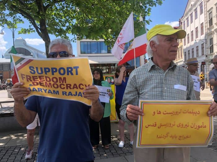 غوتنبرغ، السويد – وقفة للإيرانيين تضامنا مع الانتفاضة الوطنية في إيران