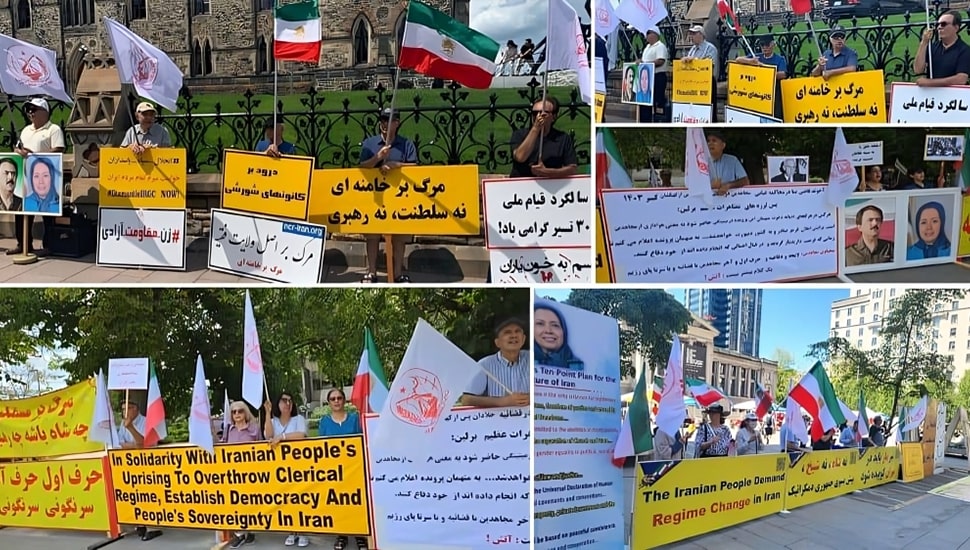 تورنتو، فانكوفر، أوتاوا - الإيرانيون يتظاهرون تضامنا مع الانتفاضة الوطنية ويدعمون السيدة مريم رجوي