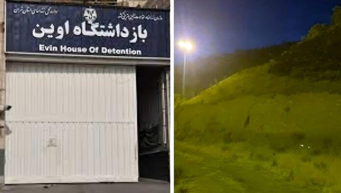 طهران - السجناء السياسيون في سجن إيفين يرددون شعارات لمقاطعة الانتخابات للنظام الإيراني