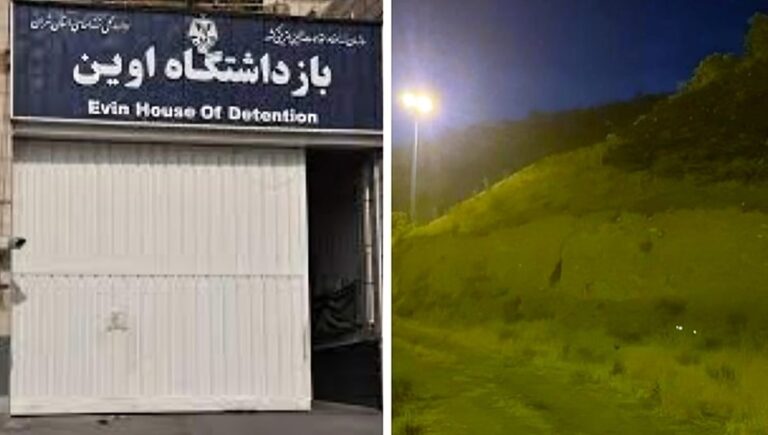 طهران – السجناء السياسيون في سجن إيفين يرددون شعارات لمقاطعة الانتخابات للنظام الإيراني