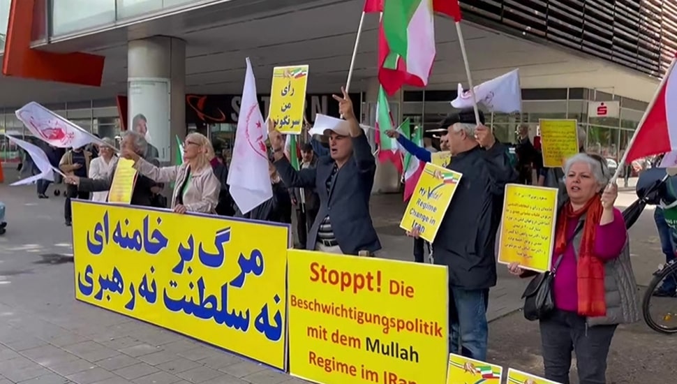 إيرانيون يتظاهرون في كولونيا وهامبورغ وميونيخ ضد النظام الحاكم في إيران بالتزامن مع الانتخابات الرئاسية للنظام