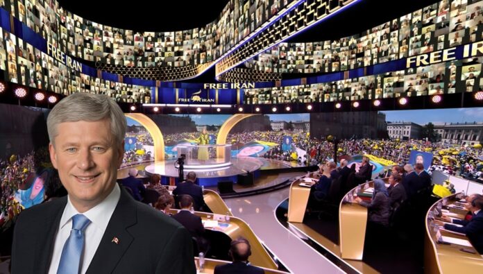 ستيفن هاربر: حكومة إيران هي سرطان عالمي والعلاج الوحيد هو تغيير النظام