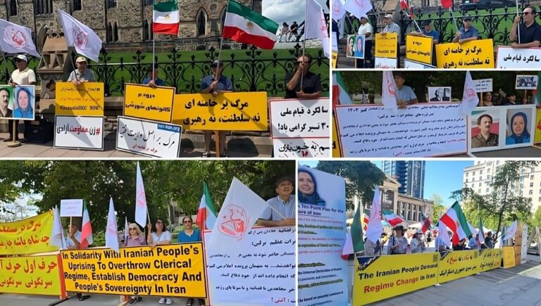 تورنتو، فانكوفر، أوتاوا – الإيرانيون يتظاهرون تضامنا مع الانتفاضة الوطنية ويدعمون السيدة مريم رجوي  