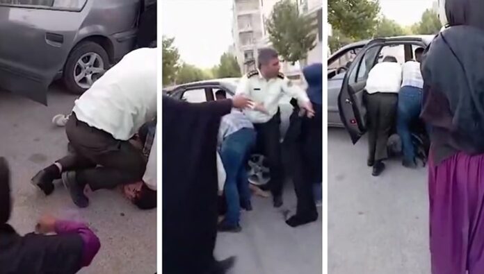 تعذيب وحشي لمراهق أفغاني ضعيف السمع على يد قوات الشرطة للنظام الإيراني