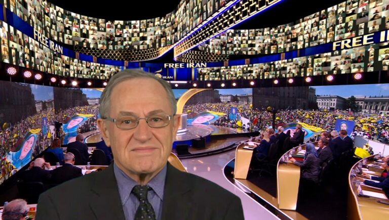 آلان ديرشوفيتز: برنامج السيدة مريم رجوي لمستقبل إيران هو برنامج رائع للديمقراطية الحقيقية