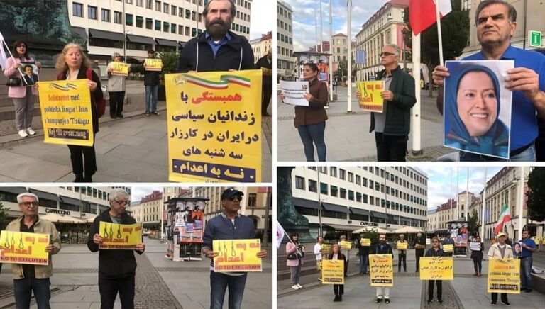 غوتنبرغ، السويد – مظاهرة الإيرانيين تضامناً مع الانتفاضة في إيران
