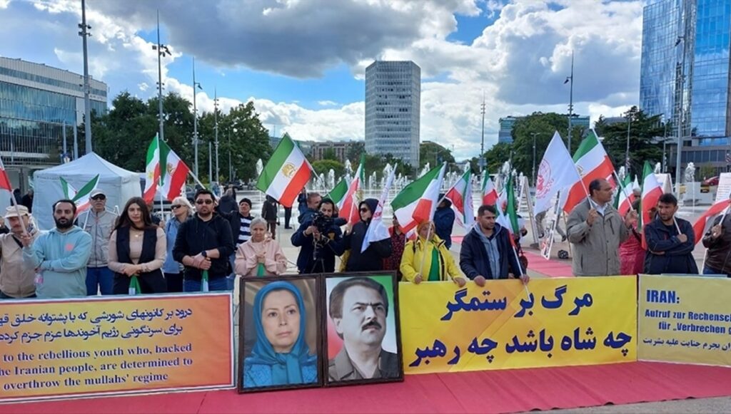 مظاهرات إيرانيين في جنيف وكوبنهاغن تهتف "الموت للظالم، سواء كان الشاه أوخامنئي"