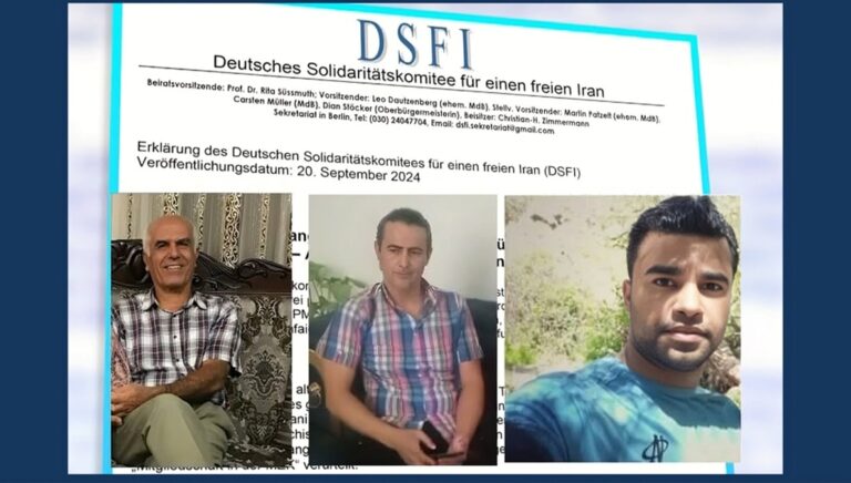 اللجنة الألمانية للتضامن من أجل إيران حرة تصدر بياناً بشأن أحكام الإعدام بحق السجناء السياسيين